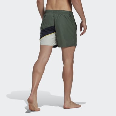 Short de bain Wording vert Hommes Natation