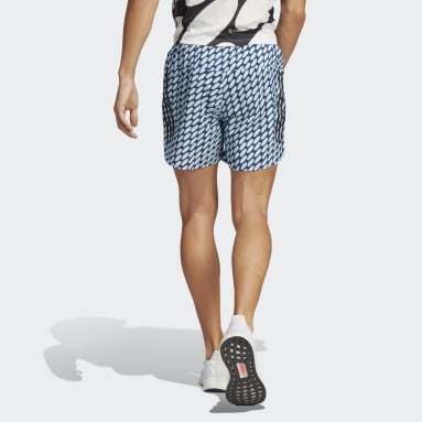Shorts adidas x Marimekko Run Icons 3-Stripes Azul Homem Running