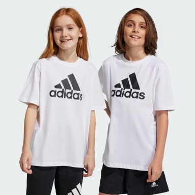 T-shirt ample en coton Essentials Big Logo Blanc Enfants Sportswear