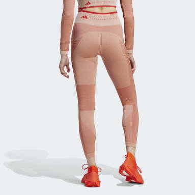 Women Gym & Training Brown adidas by Stella McCartney TrueStrength Yoga 7/8 Tight
