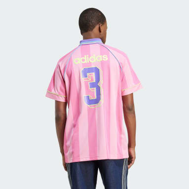 เสื้อกีฬาลายทางผ้าแจ็คการ์ด