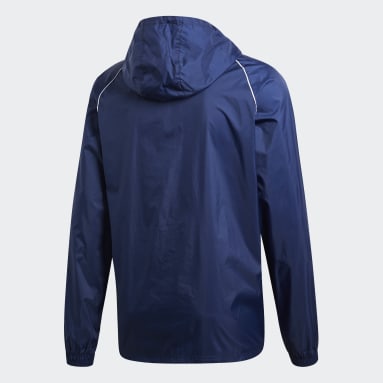 Men Gym & Training Blue Core 18 Rain Jacket