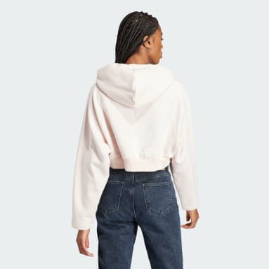 Kvinder Sportswear Pink The Safe Place Crop hættetrøje