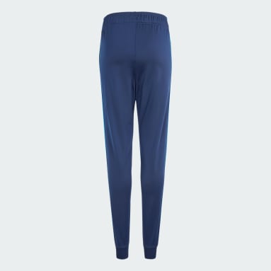Buy Adidas women tight fit elasticized sweat pants blue black