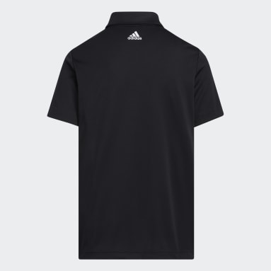 Jongens Golf zwart 3-Stripes Poloshirt
