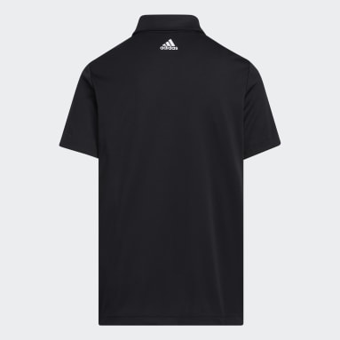 Boys Golf Sort 3-Stripes polotrøje
