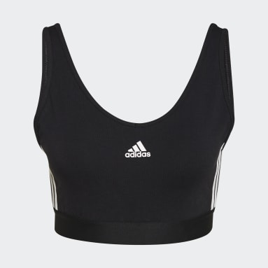 Women's Sportswear Black Essentials 3-Stripes Crop Top