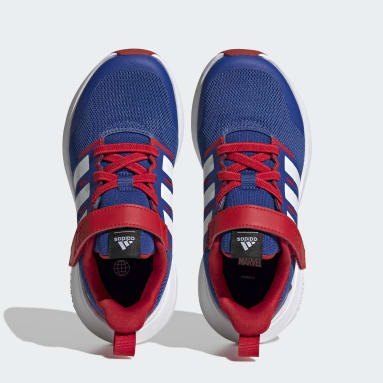 Děti Sportswear modrá Boty adidas x Marvel FortaRun Spider-Man 2.0 Cloudfoam Sport Lace Top Strap