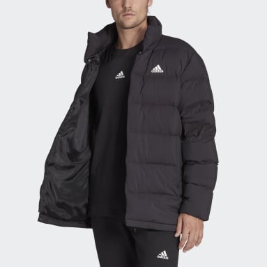 Herr Sportswear Svart Helionic Mid-Length Down Jacket