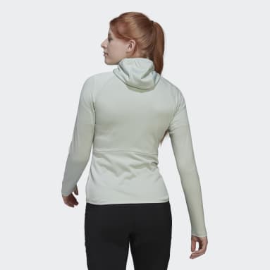 Terrex Tech Flooce Light Hooded Hiking Jakke Grønn
