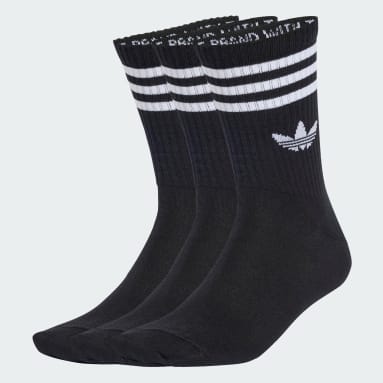 Meias de Cano Médio 3-Stripes – 3 pares