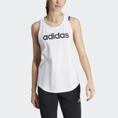 Musculosa Essentials Logo Holgada Blanco Mujer essentials
