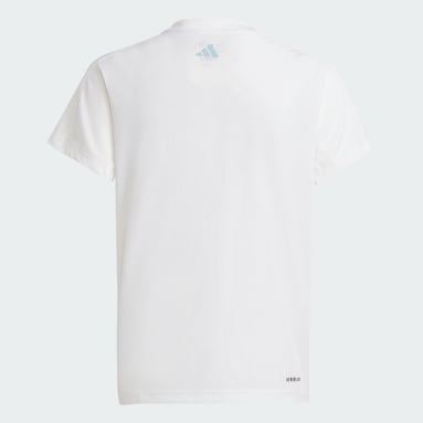 Polo Essentials AEROREADY Regular-Fit Logo Blanco Niña Sportswear