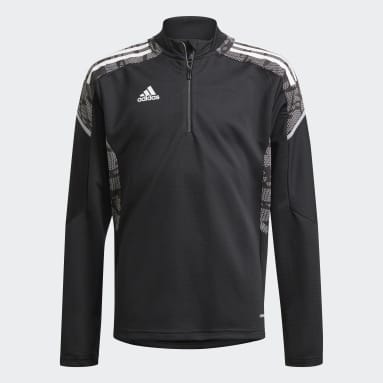 Sudadera entrenamiento Condivo 21 Primeblue Negro Niño Fútbol