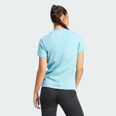 Camiseta Brand Love Estampada Turquesa Mujer Sportswear