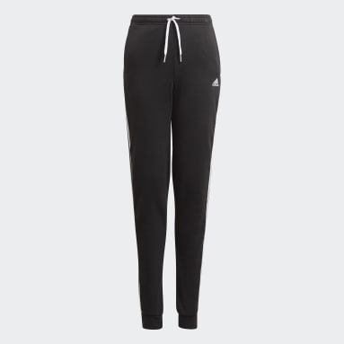 Calça Moletom adidas Essentials 3-Stripes Preto Meninas essentials