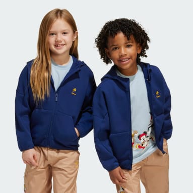 Kids Blue Disney Logo Print adidas US