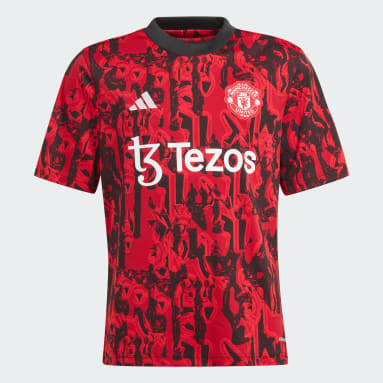Maglia Pre-Match Junior Manchester United FC Rosso Bambini Calcio