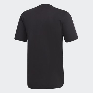 Camiseta 3 Rayas Essentials Negro Hombre Sportswear