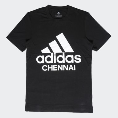 Men Training Black SPORT PERFORMANCE CHENNAI LOGO GRAPHIC TEE