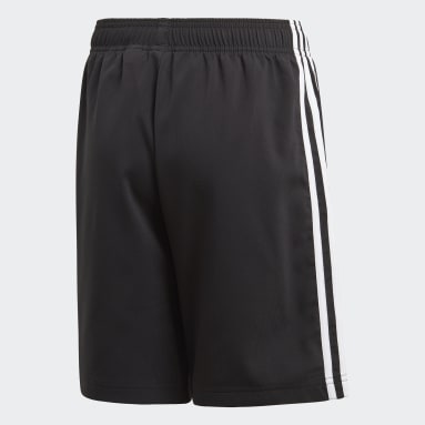 Kluci Sportswear černá Šortky Essentials 3-Stripes Woven