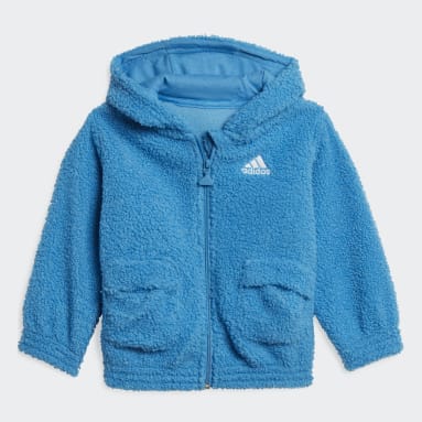 Ensemble sportswear à capuche en molleton pelucheux (Non genré) Bleu Bambins & Bebes 0-4 Years Sportswear