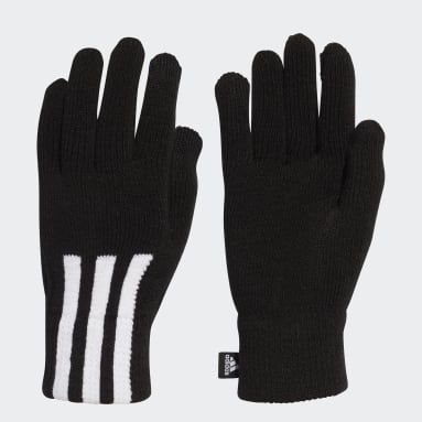 Lifestyle Black 3-Stripes Conductive Gloves