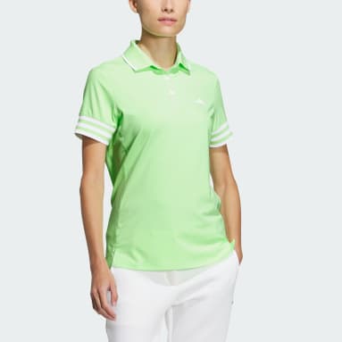 Women Golf Green AEROREADY 3-Stripes Short Sleeve Polo Shirt