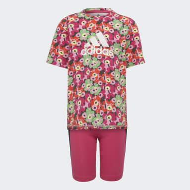 Mädchen Sportswear adidas x Marimekko Tight-Set Rosa
