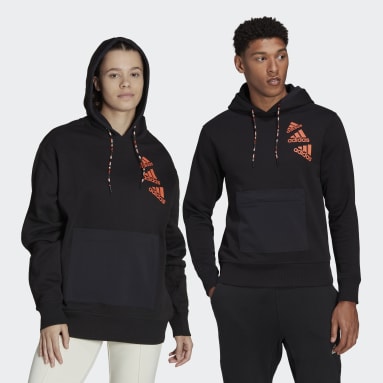 Sportswear Black Essentials BrandLove Fleece Hoodie (Gender Neutral)