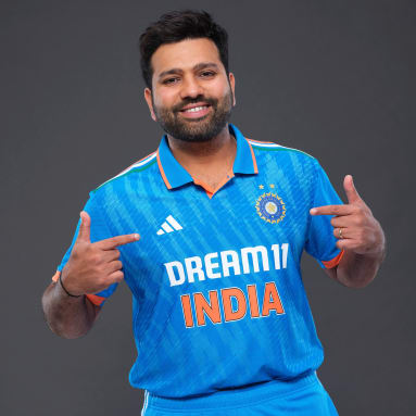 Men Cricket Blue INDIA  CRICKET TRI COLOR JERSEY WITH 2 STARS MEN