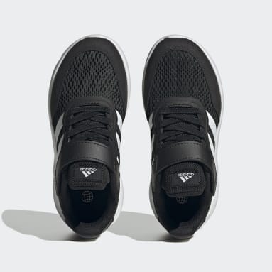 Kids Sportswear Black Nebzed Elastic Lace Top Strap Shoes