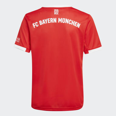 Kinderen Voetbal rood FC Bayern München 22/23 Thuisshirt