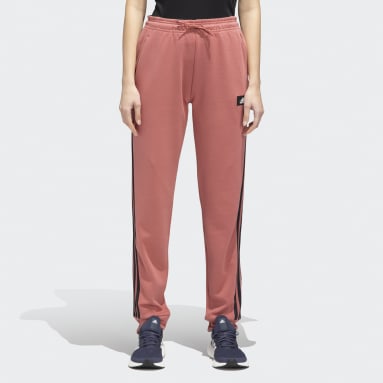 Women Training Red FUTURE ICONS 3 STRIPES REGULAR PANTS