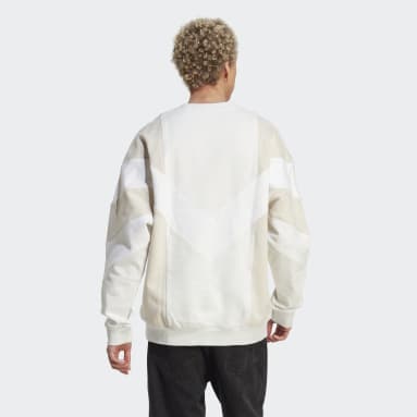 Men Originals White adidas Rekive Crew Sweatshirt