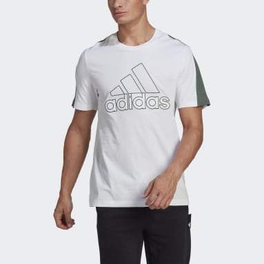 Men Sportswear White Future Icons Embroidered Badge of Sport Tee
