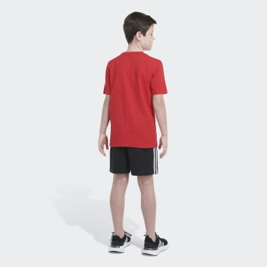 Youth Sportswear Red SS TEE TWO TONE BOS