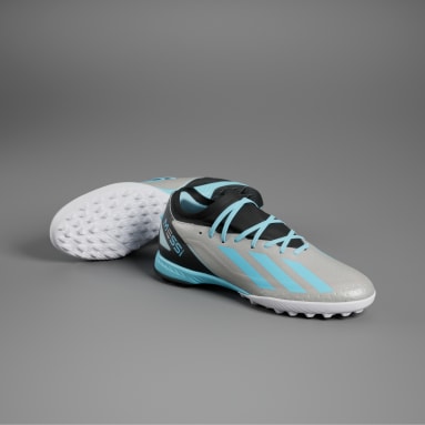 Chaussure X Crazyfast Messi.3 Turf argent Soccer