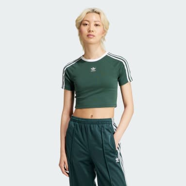 Green Crop Tops for Women Free Shipping for adiClub Members adidas US