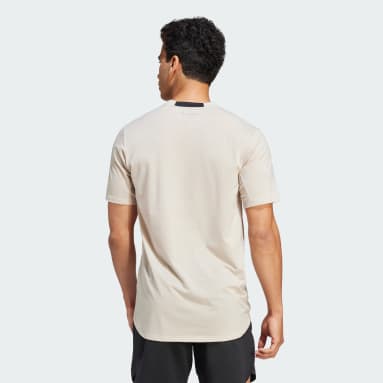 Camiseta Designed for Training Beige Hombre Gimnasio Y Entrenamiento