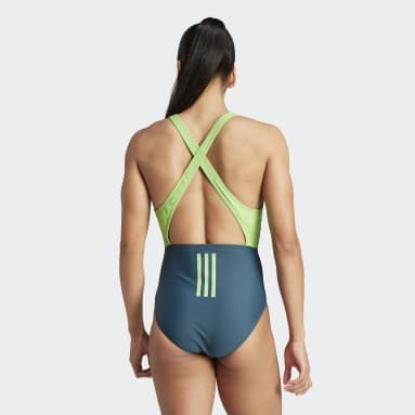 Fato de Banho 3-Stripes Turquesa Mulher Sportswear