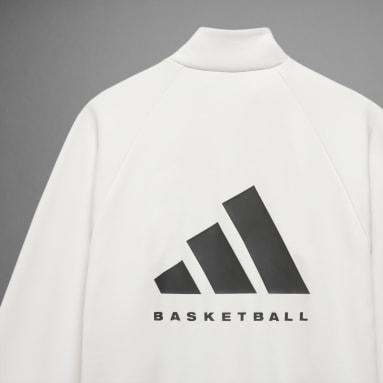 Basketball White adidas Basketball Track Jacket