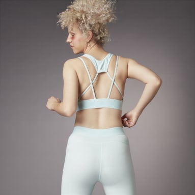 Top Deportivo Hyperglam Soporte Ligero Turquesa Mujer Training