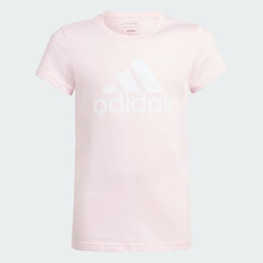 Remera Essentials Logo Grande Algodón Rosa Niña Sportswear