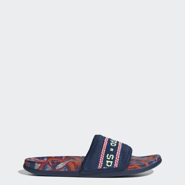 Ojotas Adilette Comfort Azul Mujer Sportswear