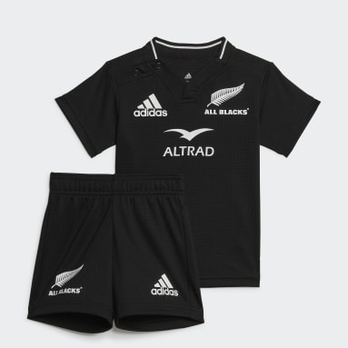 Παιδιά Ράγκμπι Μαύρο All Blacks Rugby Replica Home Baby Kit