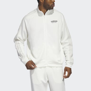 Men Basketball White adidas Basketball Select Jacket