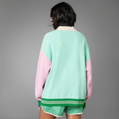 Women Originals Green Adicolor 70s Knitted Cardigan