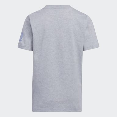 Youth Running Grey Boston Marathon® 2023 Spike Graphic Tee