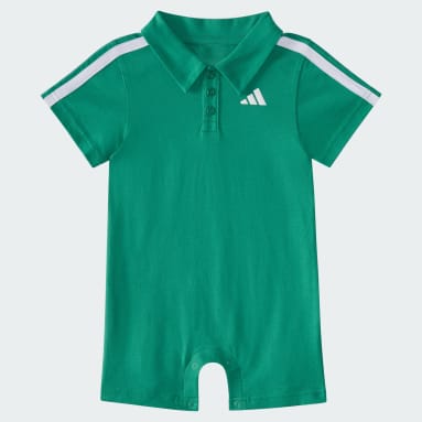Short Sleeve Cotton Polo Romper